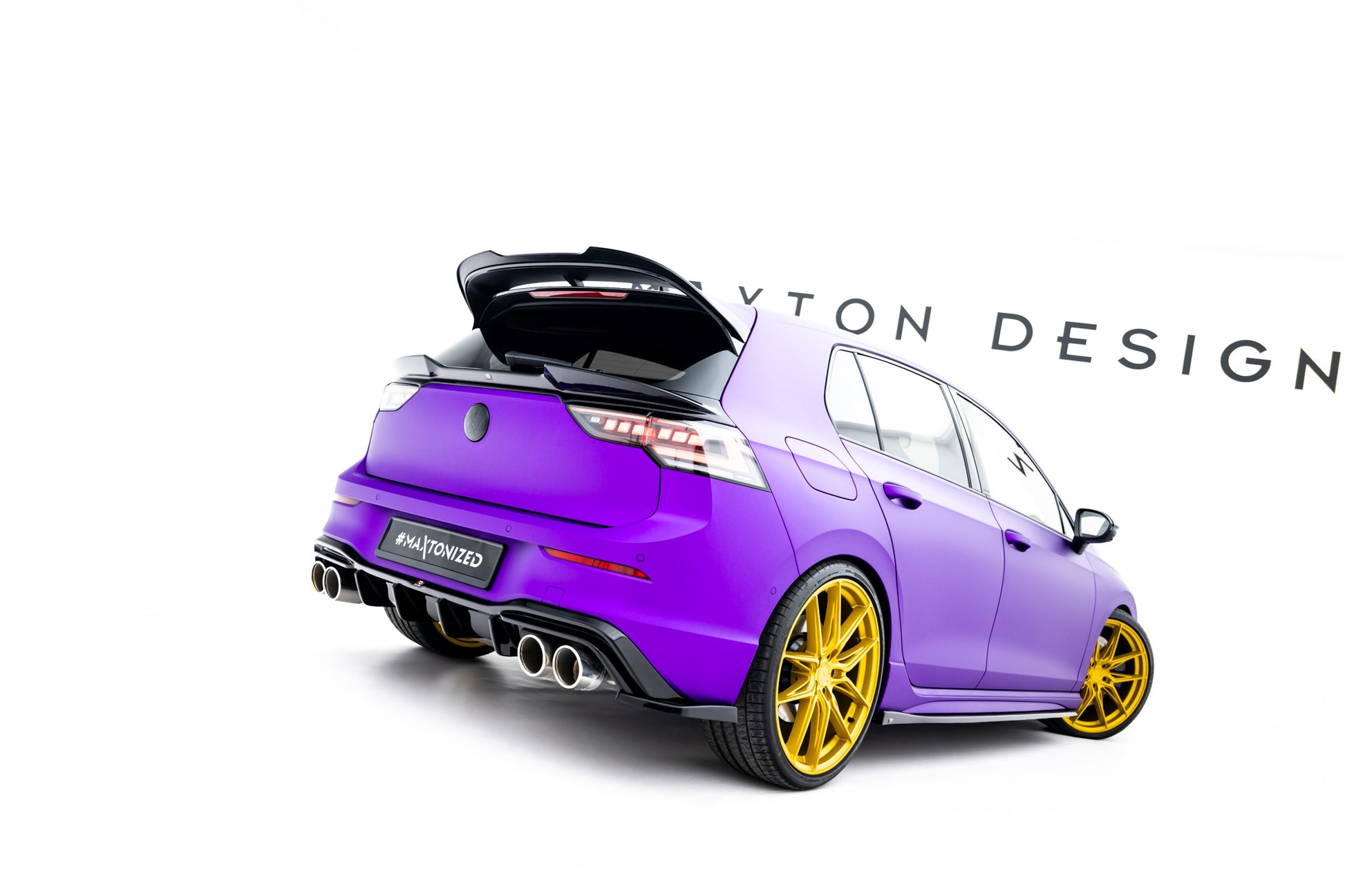 Set of Splitters V.6 Volkswagen Golf R Hatchback Mk8 Facelift