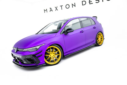 Side Skirts Diffusers V.1 Volkswagen Golf R Hatchback Mk8 Facelift