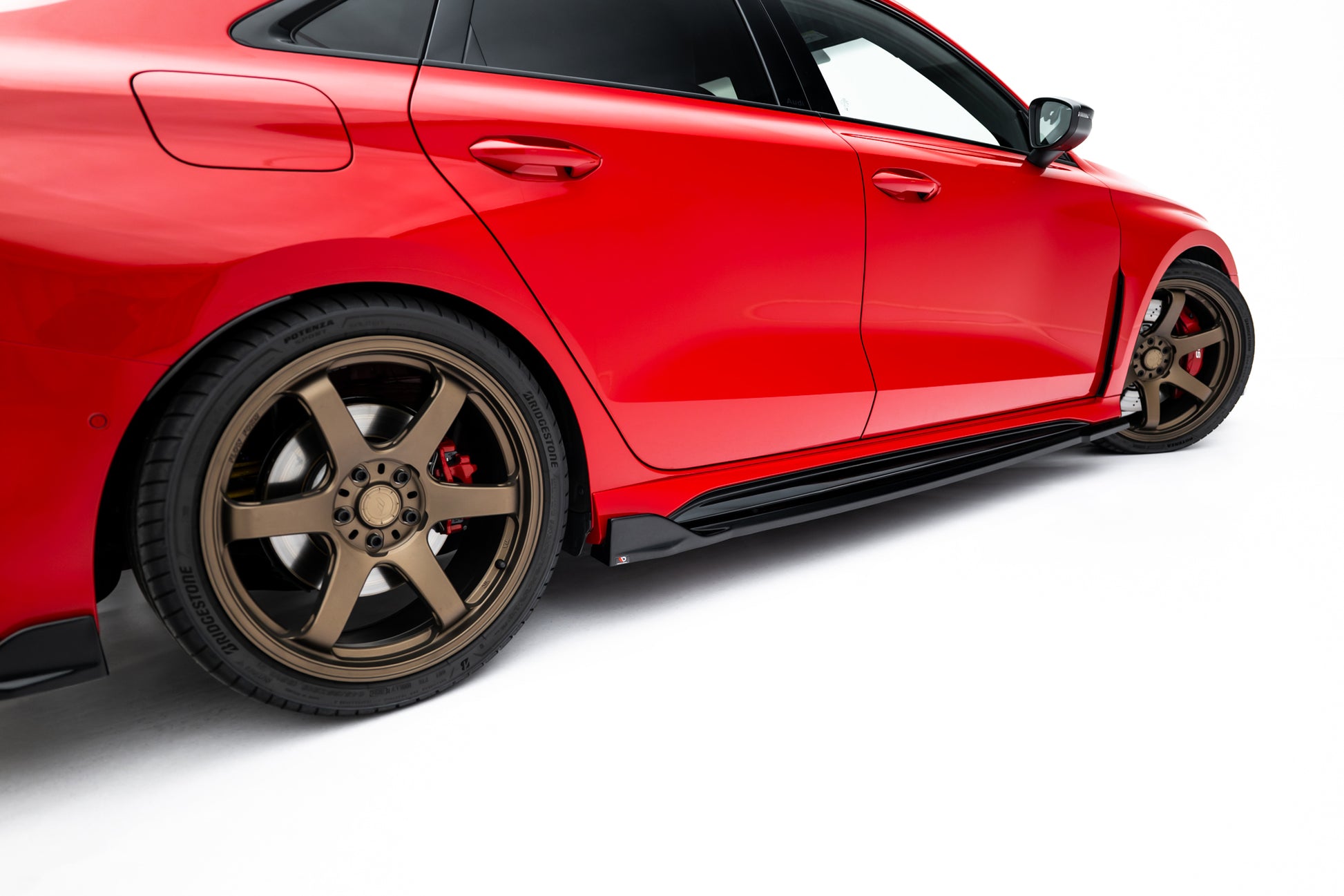 Side Skirts Diffusers V.2 Audi RS3 Sedan 8Y / 8Y Facelift