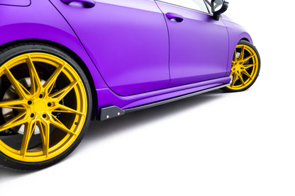 Side Skirts Diffusers V.2 + Flaps Volkswagen Golf R Hatchback Mk8 Facelift