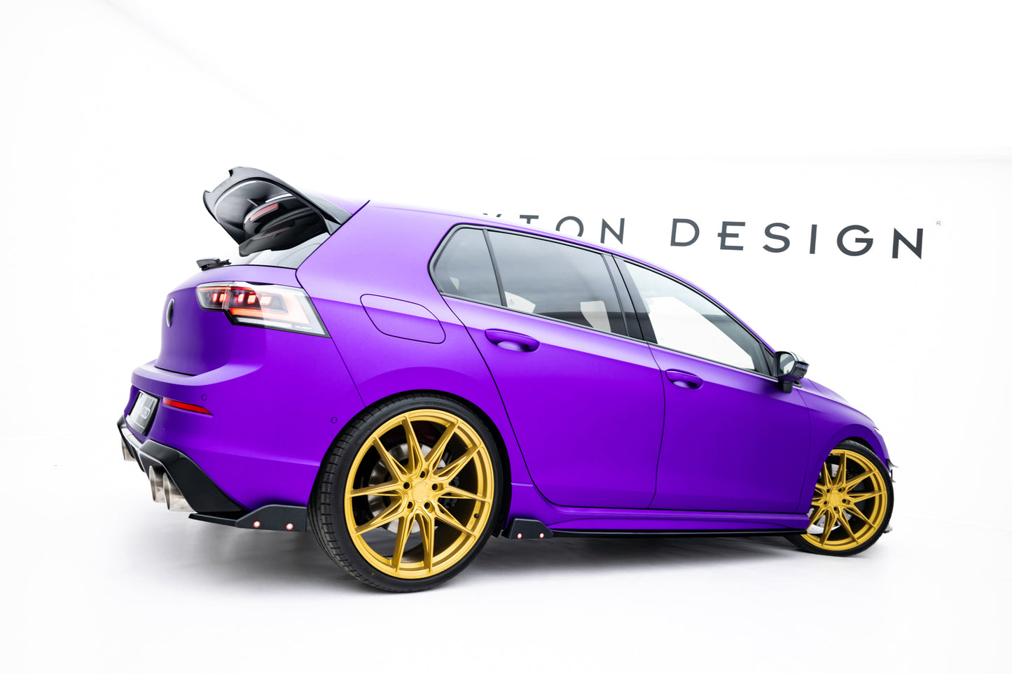 Side Skirts Diffusers V.2 + Flaps Volkswagen Golf R Hatchback Mk8 Facelift