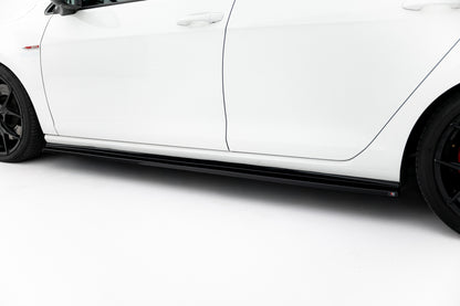 Side Skirts Diffusers V.2 Volkswagen Golf GTI / GTD Mk7 / Mk7 Facelift (narrow)