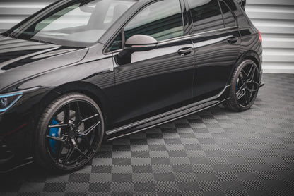 Side Skirts Diffusers V.2 Volkswagen Golf R Hatchback Mk8