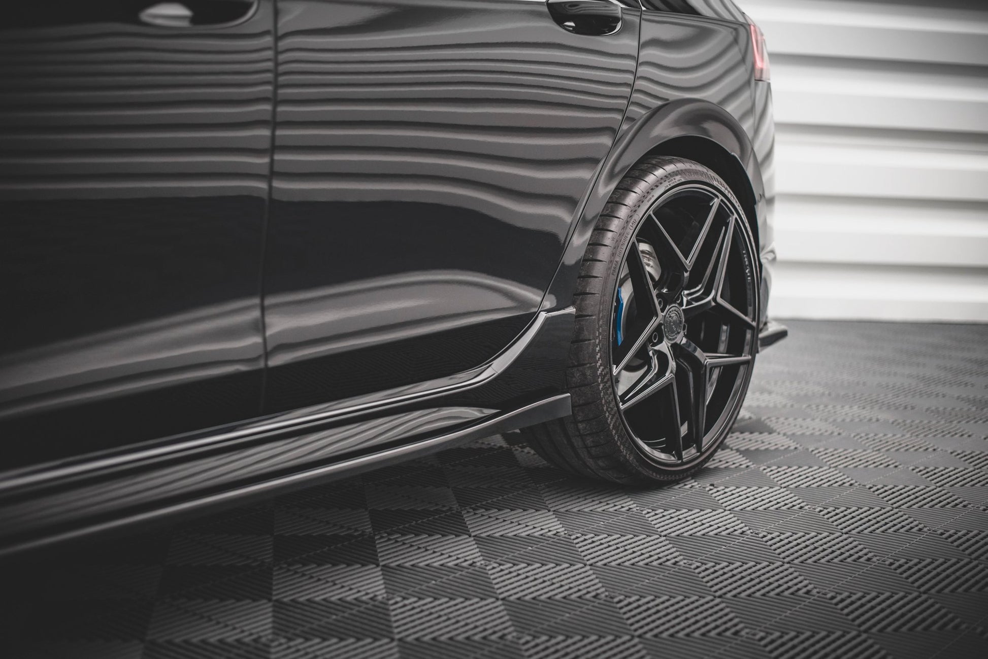 Side Skirts Diffusers V.2 Volkswagen Golf R Hatchback Mk8