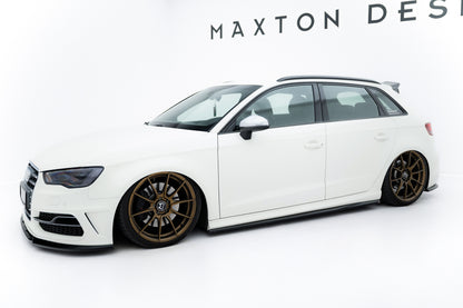 Side Skirts Diffusers V.3 Audi S3 / A3 S-Line Sportback 8V / 8V Facelift