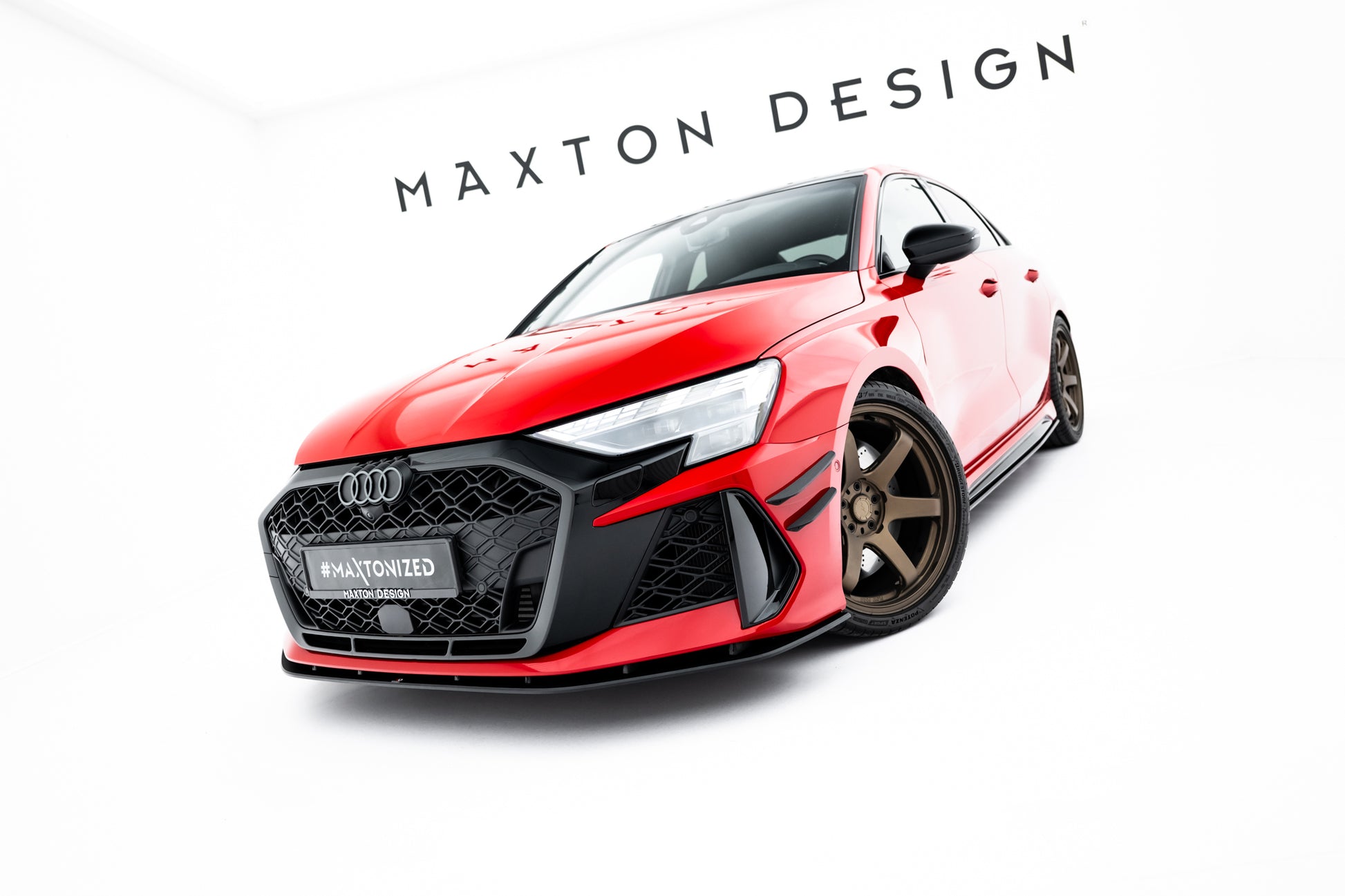 Street Pro Front Splitter Audi RS3 Sedan 8Y Facelift