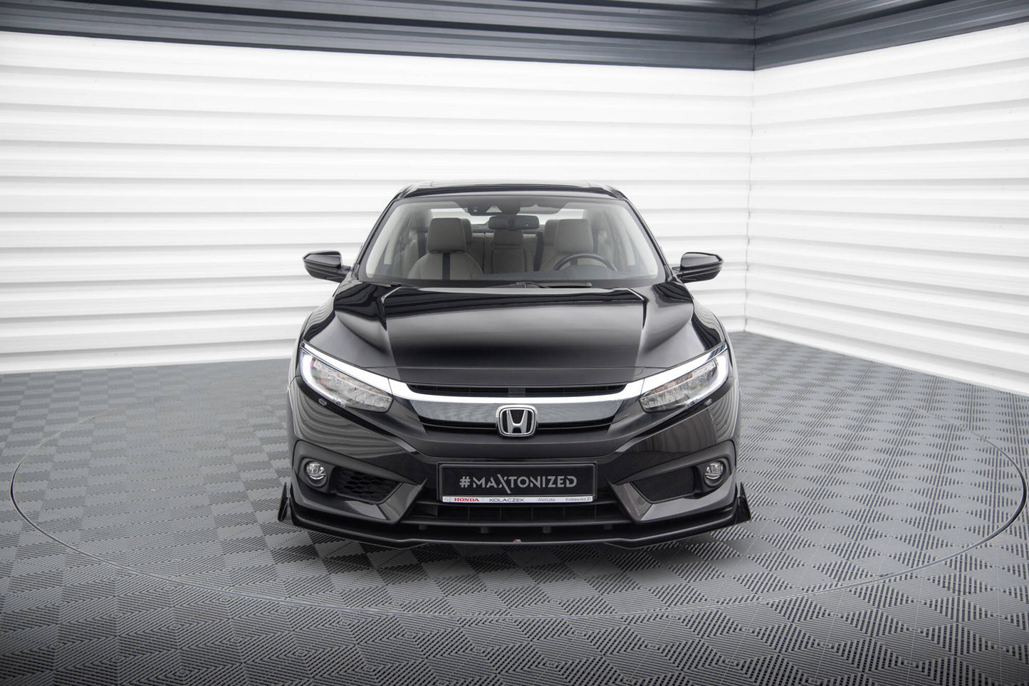 Street Pro Front Splitter + Flaps Honda Civic Sedan Mk10