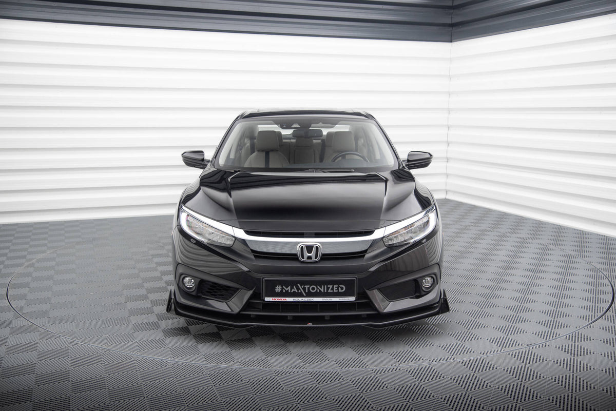 Street Pro Front Splitter + Flaps Honda Civic Sedan Mk10