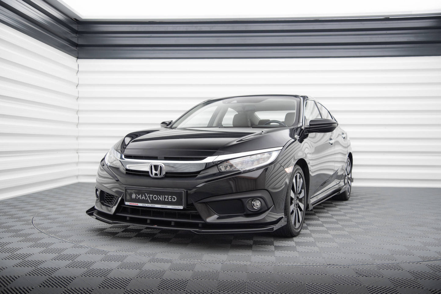 Street Pro Front Splitter + Flaps Honda Civic Sedan Mk10