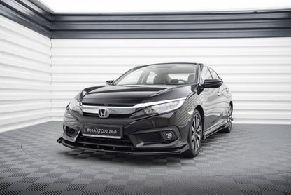 Street Pro Front Splitter + Flaps Honda Civic Sedan Mk10