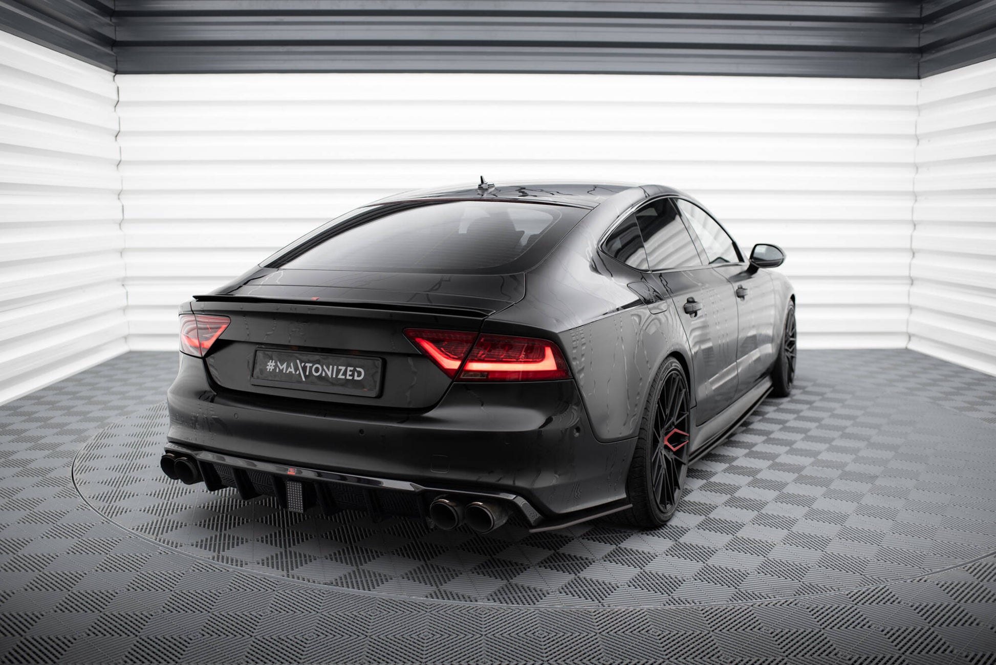 Street Pro Rear Side Splitters Audi A7 S-Line C7