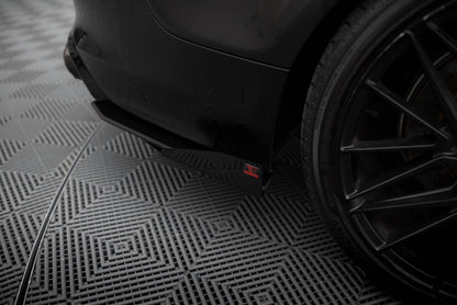 Street Pro Rear Side Splitters + Flaps Audi A7 S-Line C7