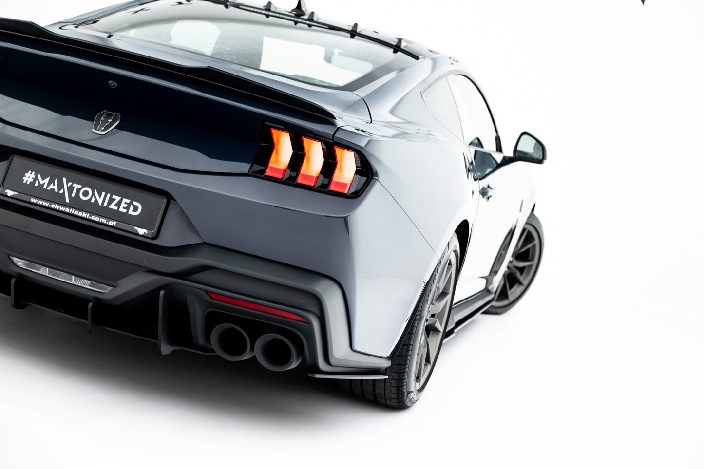 Street Pro Rear Side Splitters Ford Mustang Dark Horse Mk7