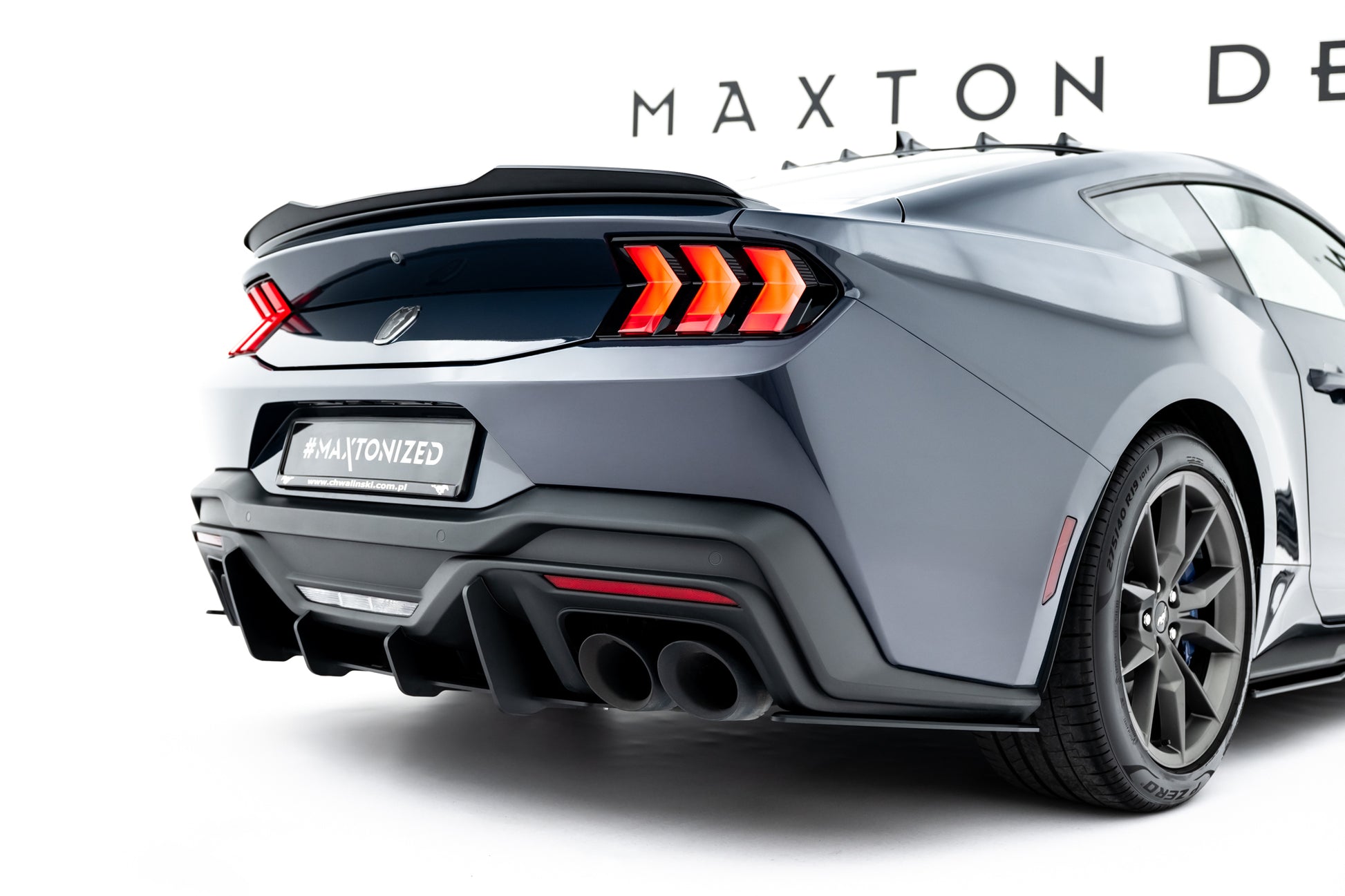 Street Pro Rear Side Splitters Ford Mustang Dark Horse Mk7