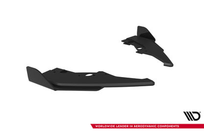 Street Pro Rear Side Splitters V.2 + Flaps BMW 1 M-Pack F70