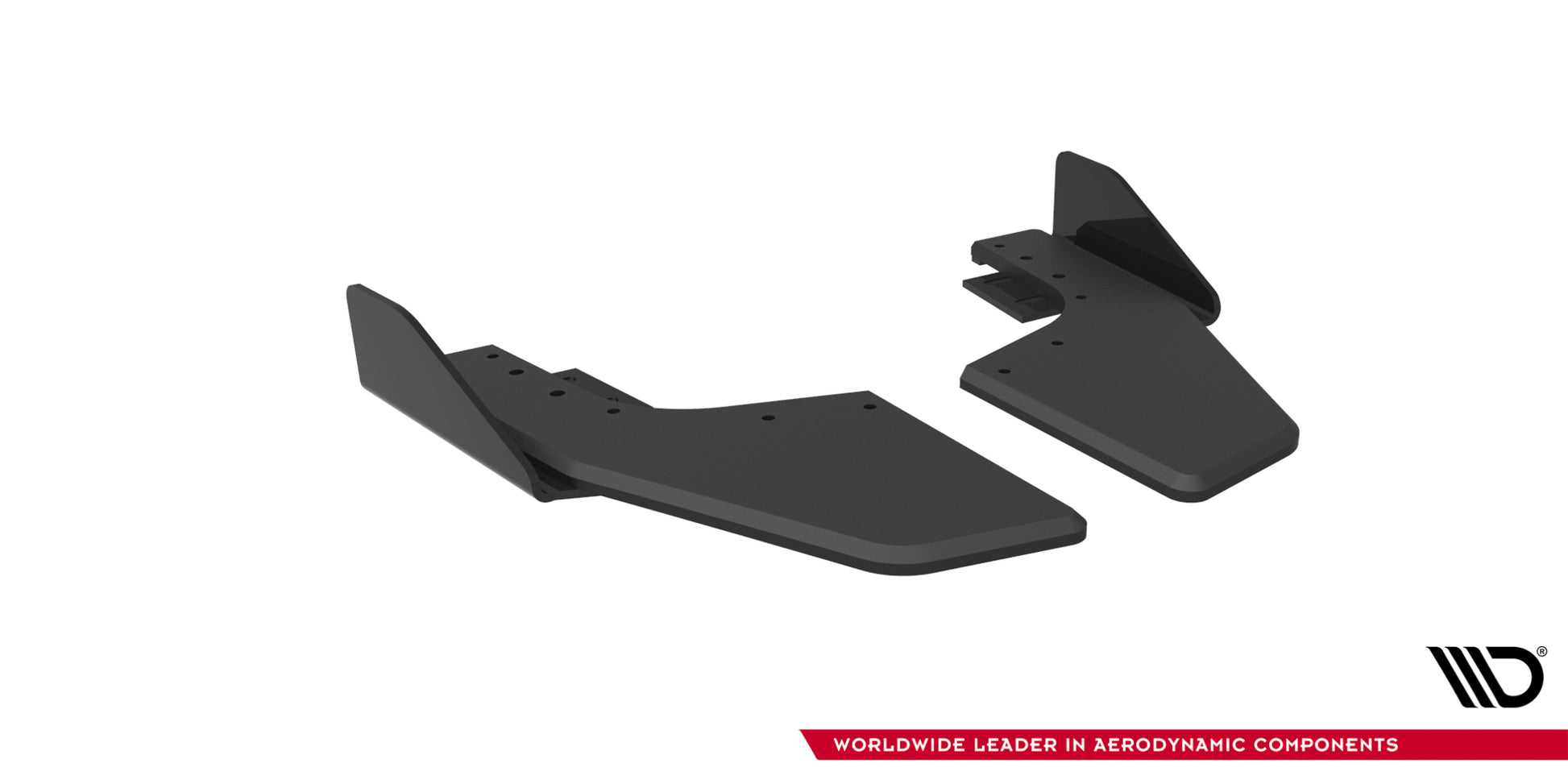 Street Pro Rear Side Splitters V.2 + Flaps V.2 Volkswagen Golf R Hatchback Mk8 / Mk8 Facelift