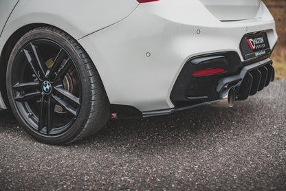 Street Pro Rear Side Splitters V.3 + Flaps for BMW 1 F20 M140i