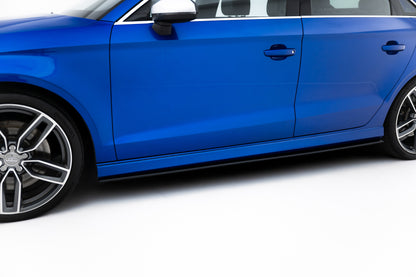 Street Pro Side Skirts Diffusers Audi S3 / A3 S-Line Sedan 8V