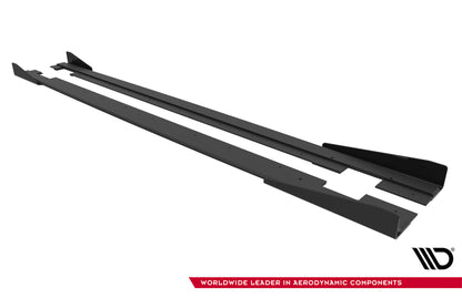 Street Pro Side Skirts Diffusers + Flaps Audi TT S / TT S-Line 8J Facelift
