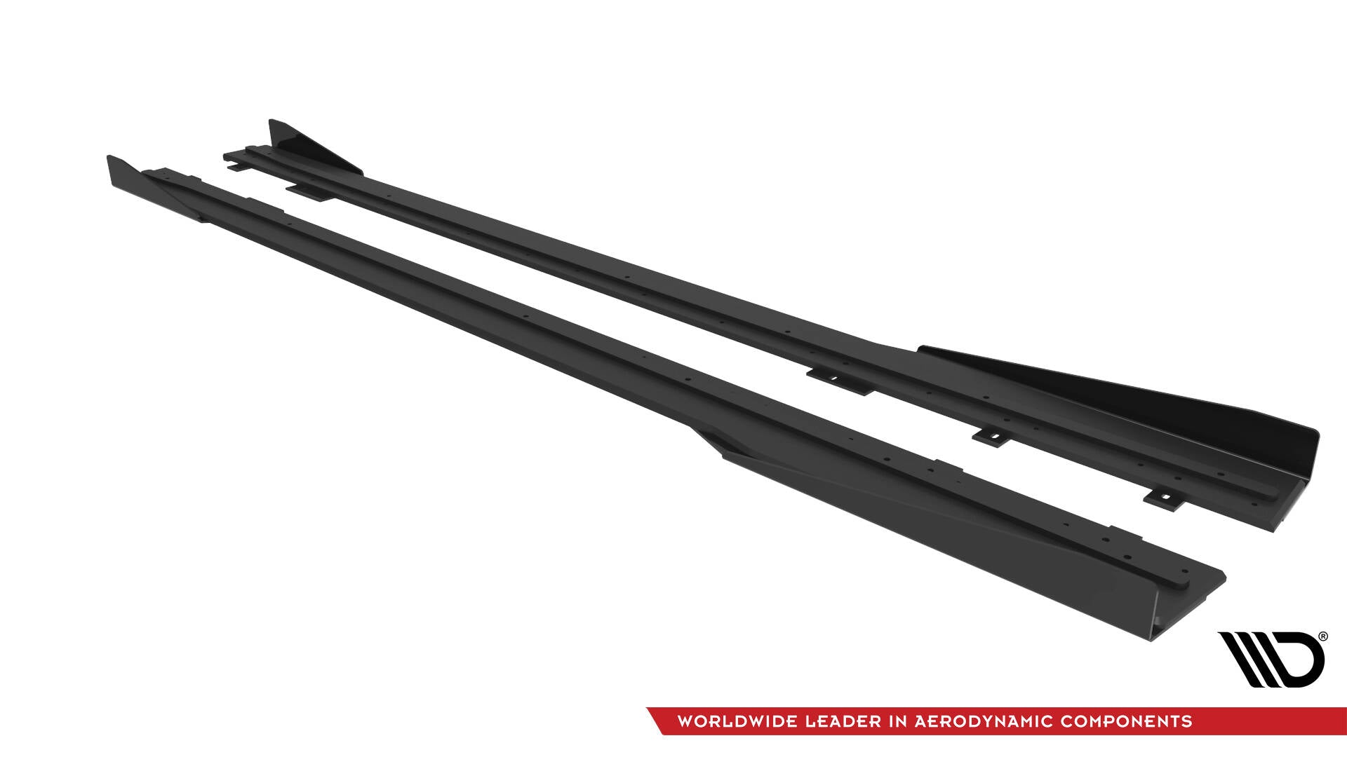 Street Pro Side Skirts Diffusers + Flaps Ford Mustang Dark Horse Mk7