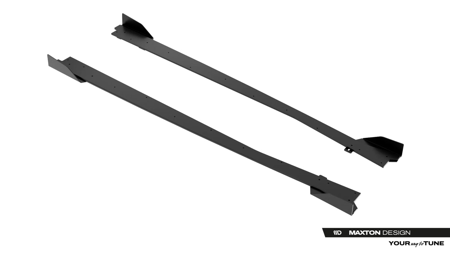 Street Pro Side Skirts Diffusers + Flaps Jaguar F-Type X152 Facelift 2