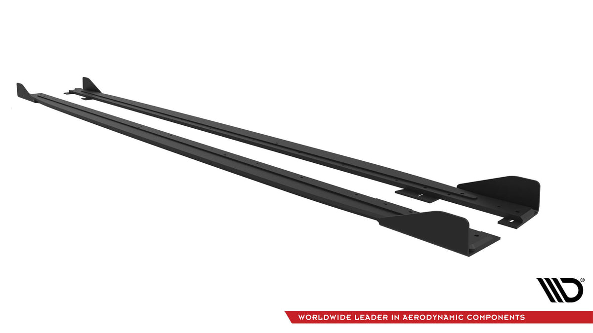 Street Pro Side Skirts Diffusers + Flaps Kia Proceed GT / GT-Line Mk1 Facelift / Ceed GT Mk3 Facelift