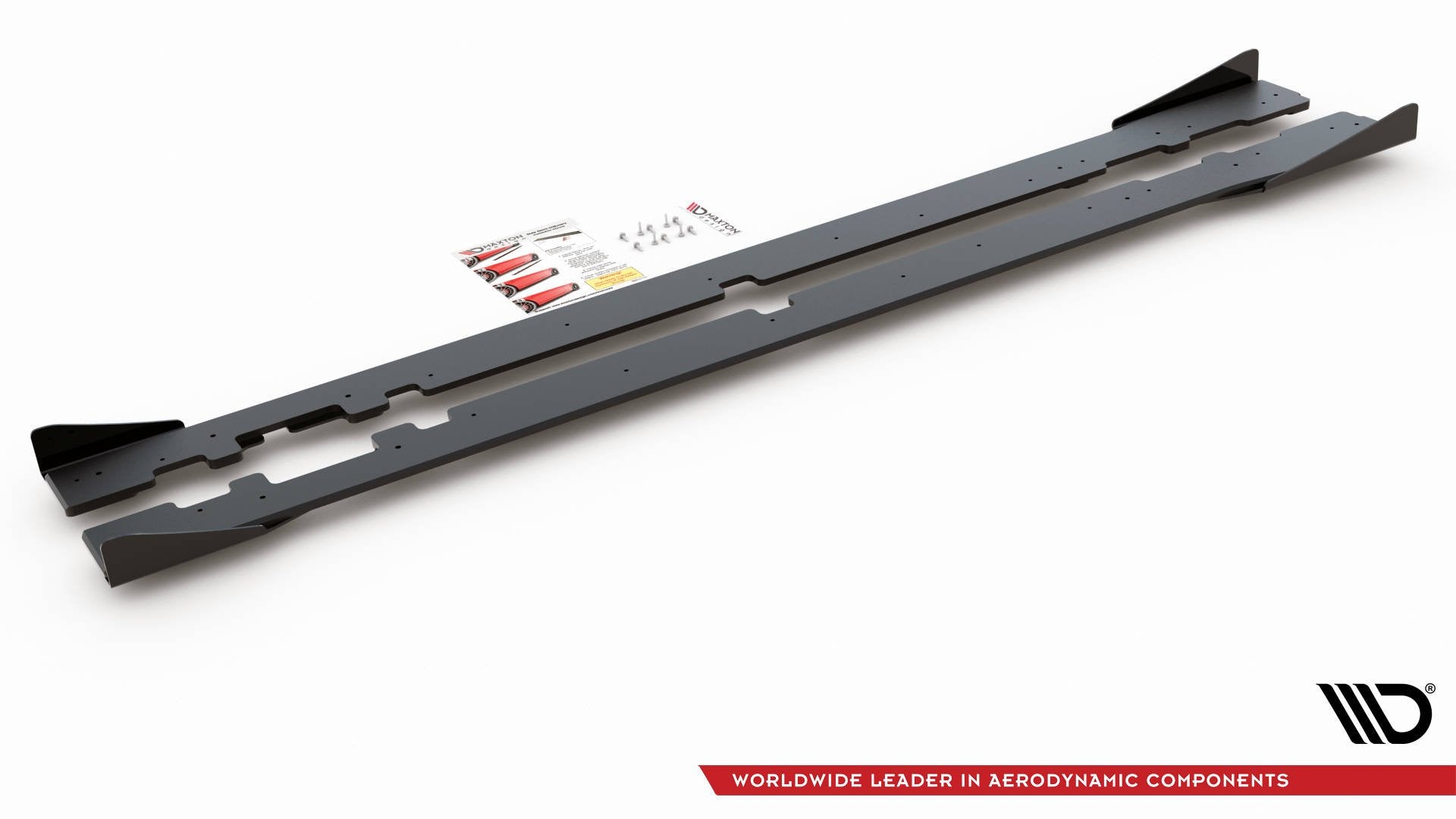 Street Pro Side Skirts Diffusers + Flaps Mercedes-AMG C43 / AMG-Line Coupe C205