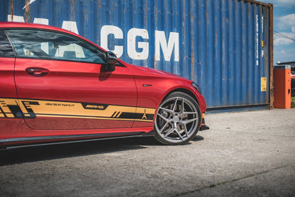 Street Pro Side Skirts Diffusers + Flaps Mercedes-AMG C43 / AMG-Line Coupe C205