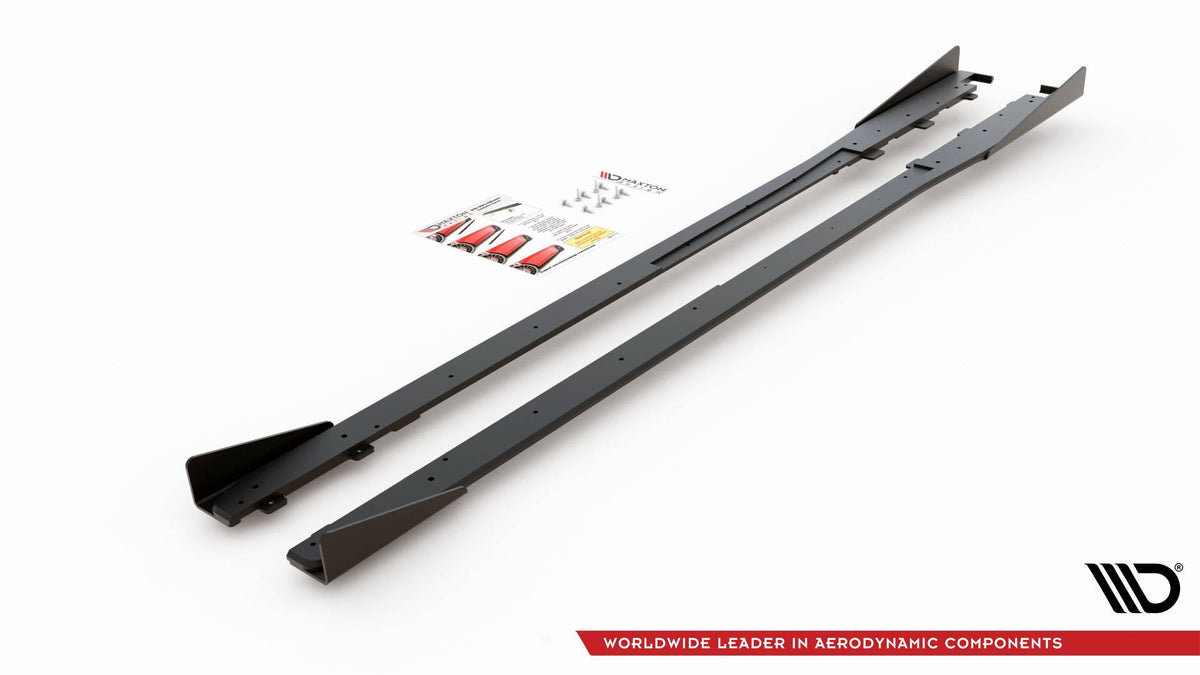 Street Pro Side Skirts Diffusers + Flaps Toyota GR Yaris Mk4