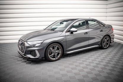 Street Pro Side Skirts Diffusers + Flaps V.1 Audi S3 / A3 S-Line 8Y / 8Y Facelift