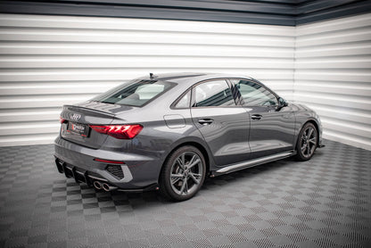 Street Pro Side Skirts Diffusers + Flaps V.1 Audi S3 / A3 S-Line 8Y / 8Y Facelift
