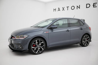 Street Pro Side Skirts Diffusers + Flaps Volkswagen Polo GTI Mk6 Facelift