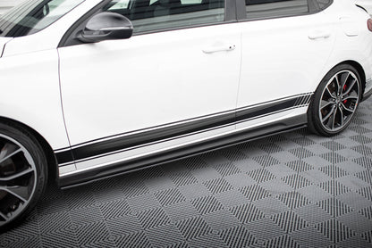 Street Pro Side Skirts Diffusers V.1 Hyundai I30 N / N-Line Hatchback / Fastback Mk3 / Mk3 Facelift