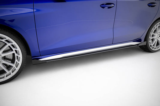 Street Pro Side Skirts Diffusers V.2 + Flaps Audi A3 S-Line Sedan / S3 Sedan 8Y / 8Y Facelift