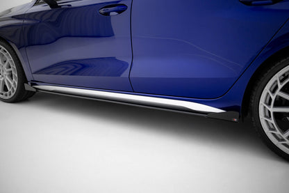 Street Pro Side Skirts Diffusers V.2 + Flaps Audi A3 S-Line Sedan / S3 Sedan 8Y / 8Y Facelift