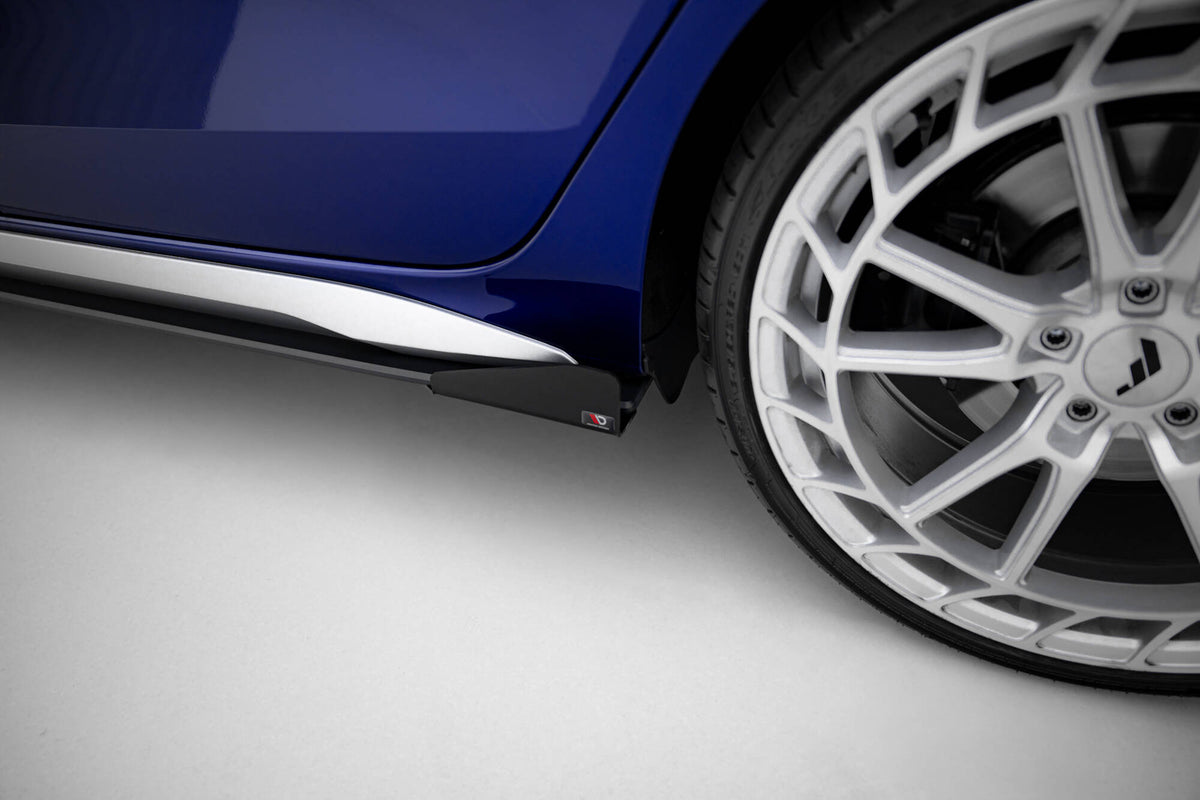 Street Pro Side Skirts Diffusers V.2 + Flaps Audi A3 S-Line Sedan / S3 Sedan 8Y / 8Y Facelift