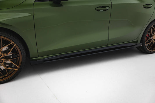Street Pro Side Skirts Diffusers V.2 + Flaps Audi S3 Sportback / A3 S-line Sportback 8Y / 8Y Facelift