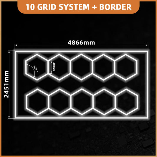 Hexagon 10 Lightning System With Border