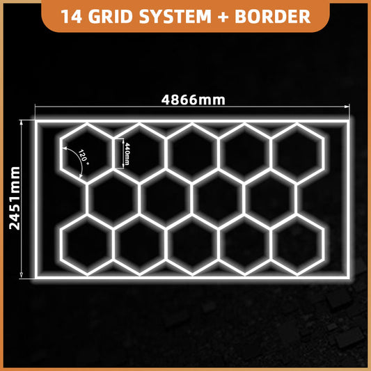 Hexagon 14 Lightning System With Border